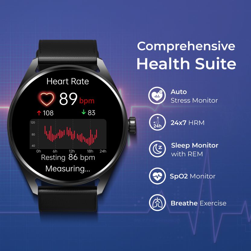 Titan Crest 1.43'' AMOLED Smartwatch with BT Calling - Image 5
