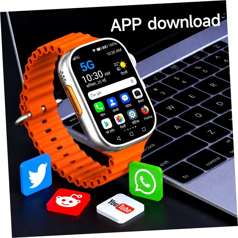ShopSmart 5G/4G SIM/LTE/Wi-Fi/Android OS/Play Store - Unlimited Apps/UPI/GPS/Video Calling Smartwatch Price in India - Image 1