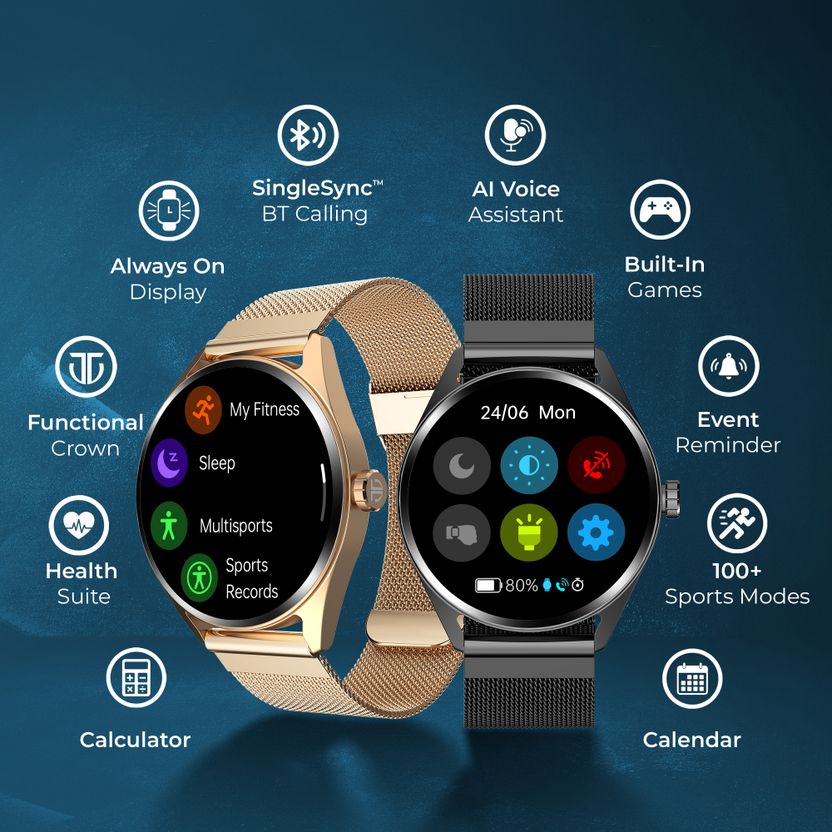 Titan Crest 1.43'' AMOLED Smartwatch with BT Calling - Image 8
