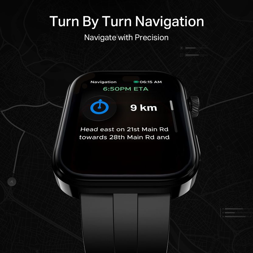 boAt Chrome Endeavour 1.96" AMOLED Display Smartwatch Silver - Image 9
