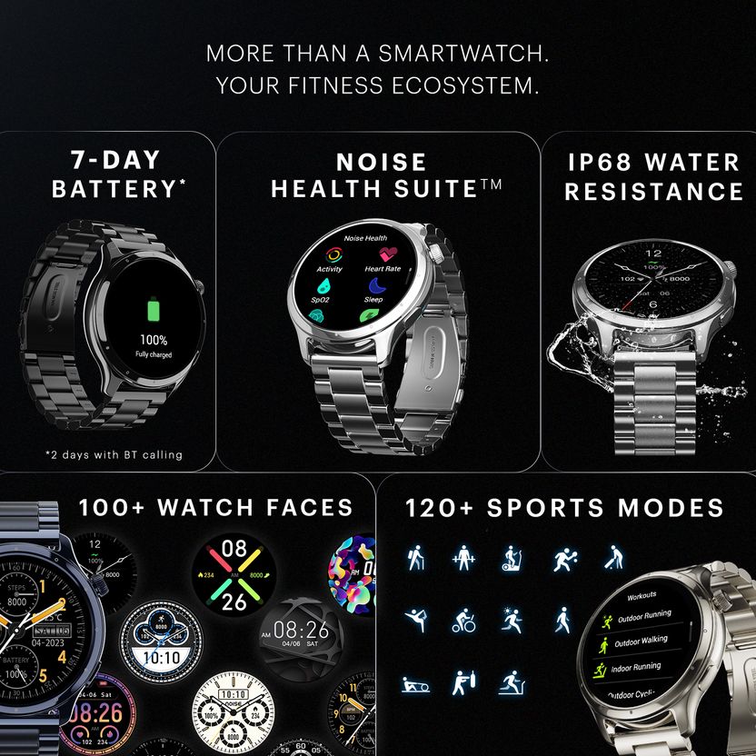 Noise Mettle 1.4'' Stainless Steel Smartwatch - Image 7