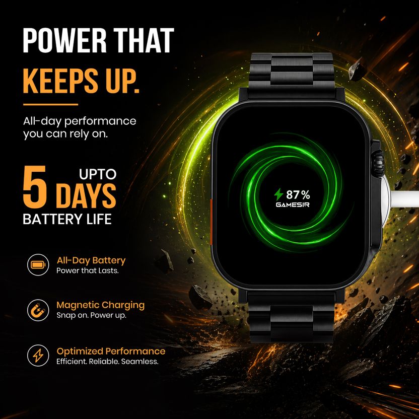 GameSir T800 Black 1.99" Smartwatch - Image 6