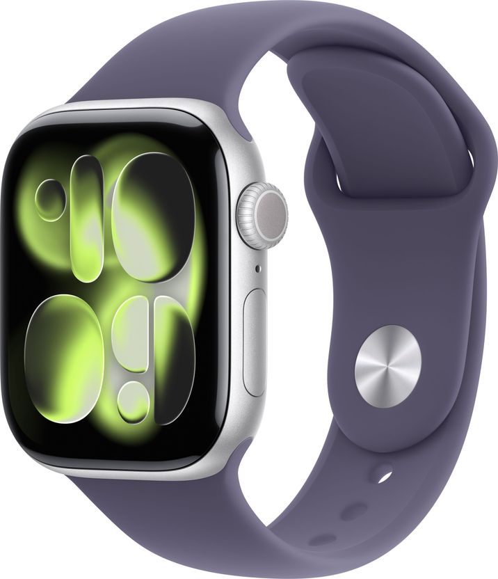 Apple Watch Series 11 GPS 46mm Silver Aluminium Purple Fog - Image 1