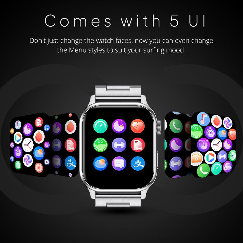 Fire-Boltt Rise Luxe 2026 Stainless Steel 47mm Smartwatch - Image 6