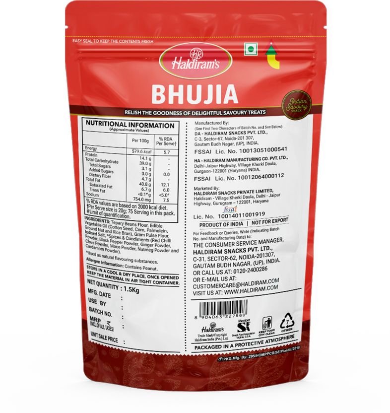 Haldiram's Bhujia Sev 1.5 kg - Image 2
