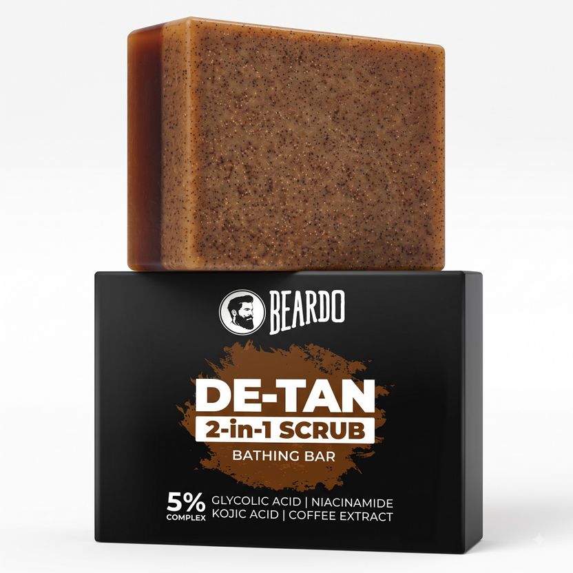 BEARDO De-Tan 2-in-1 Scrub Bathing Bar, 100g - Image 3