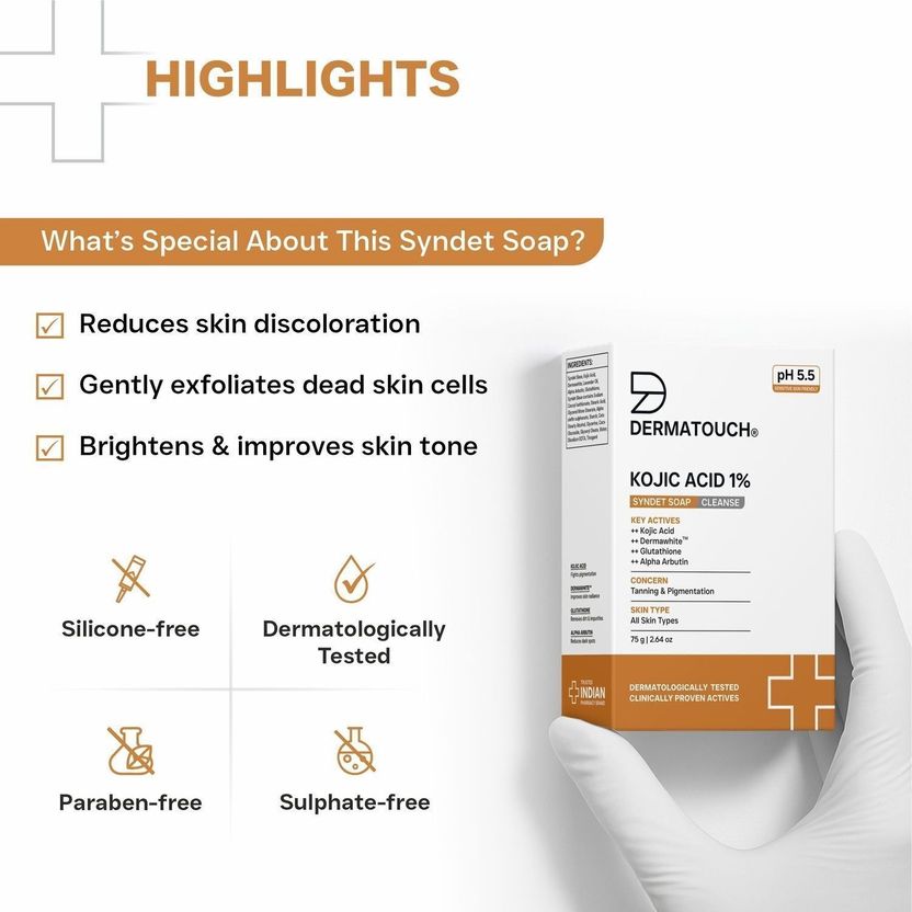Dermatouch Kojic Acid 1% Soap with Glutathione 75g - Image 7