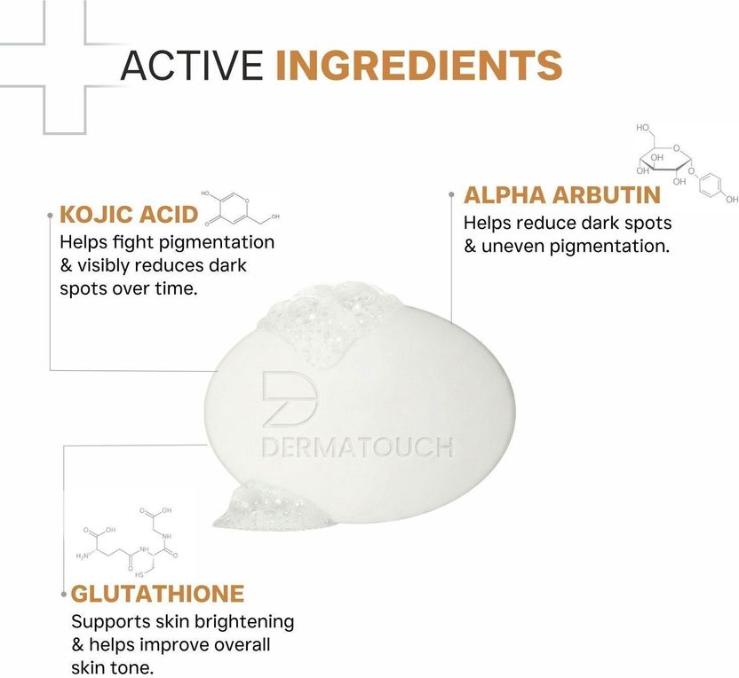 Dermatouch Kojic Acid 1% Soap with Glutathione 75g - Image 4