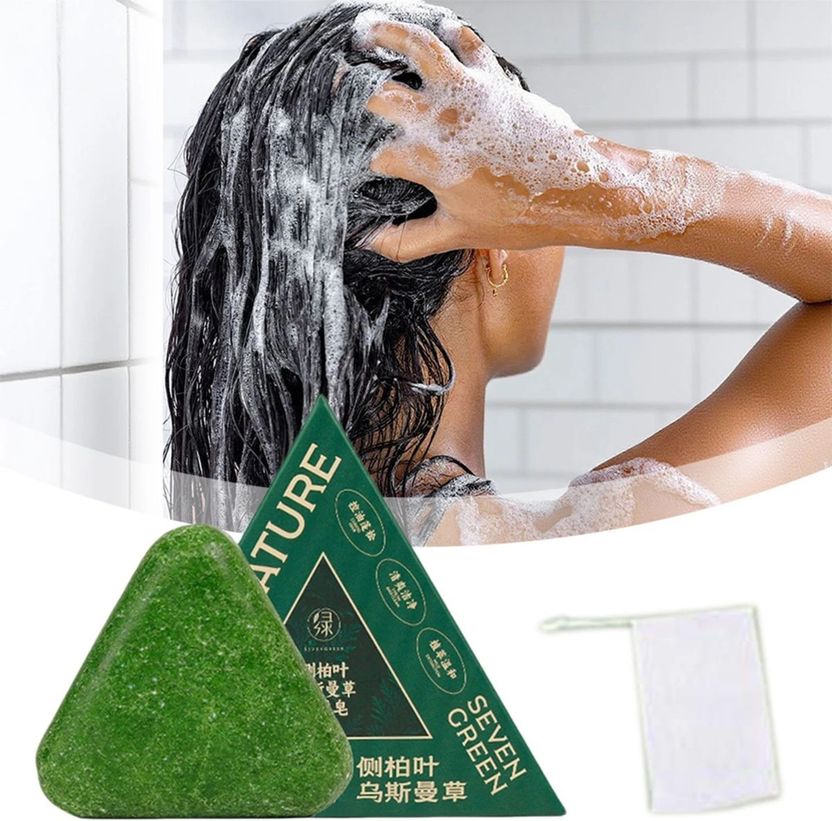 TruGlow Herbal Hair Shampoo Soap - Image 1