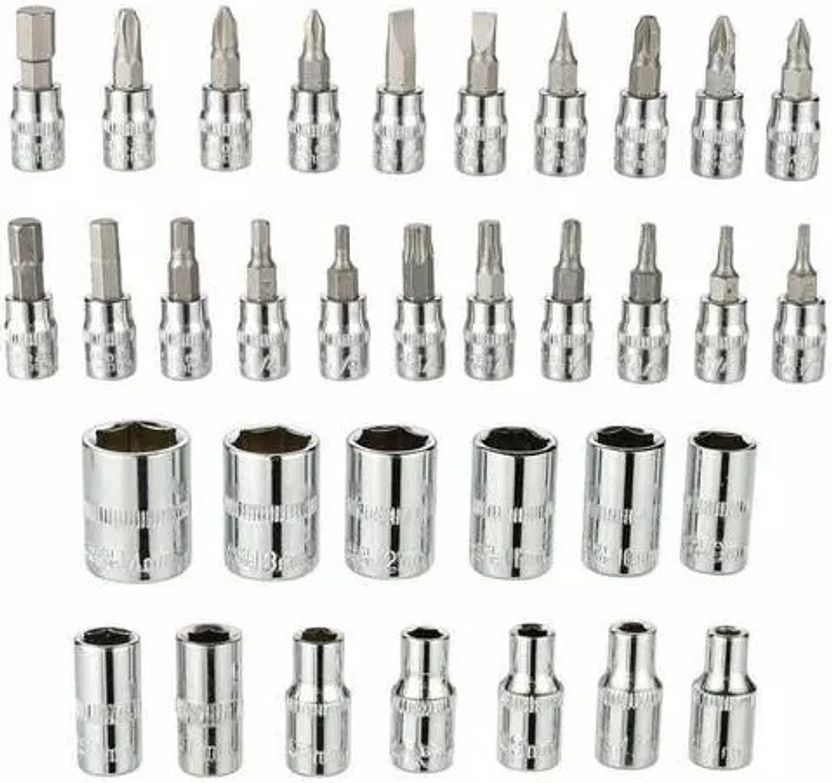 Dealora 46 PCS 1/4 Inch Socket Wrench Tool Set Pack of 1 - Image 3