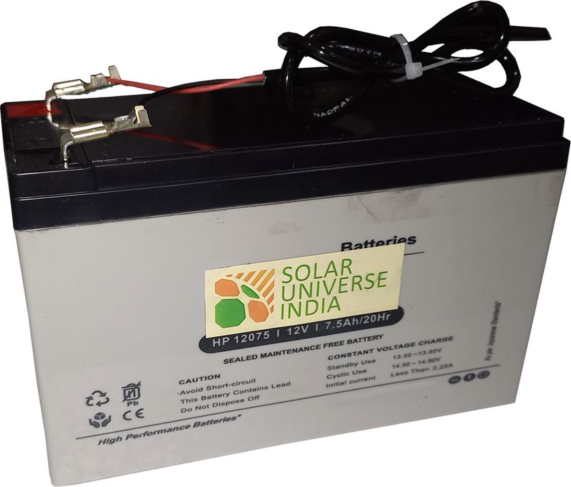 Solar Universe 7.5Ah 12V SMF Battery - Image 1