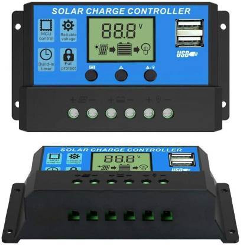 ZORIADA 10A 12V/24V Solar Charger Controller - Image 1