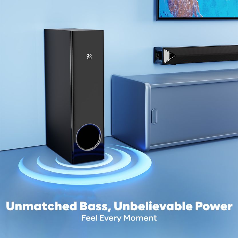 GOVO Gosurround 955 Pro 320W Bluetooth Soundbar (Silver) - Image 6