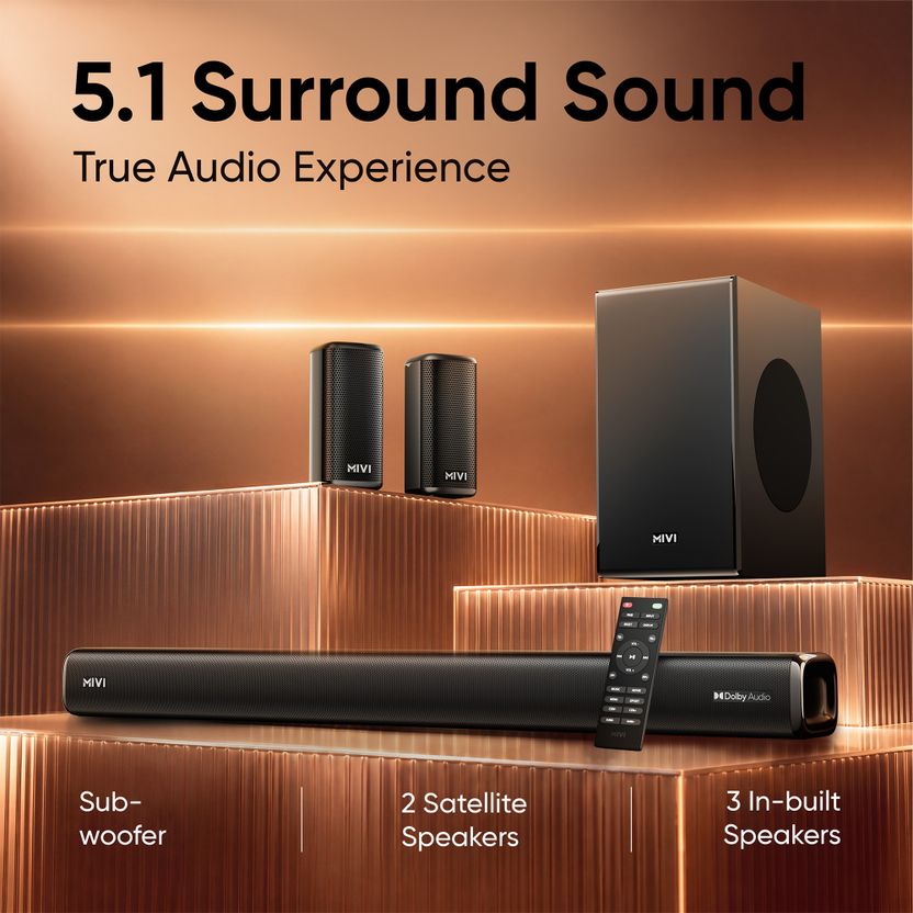 Buy Mivi Fort Sonic 800 5.1 Channel Soundbar - Image 3