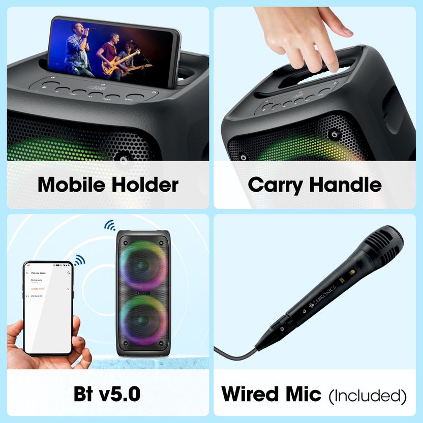 ZEBRONICS Zeb-PSPK 15 40W Bluetooth Party Speaker - Image 6
