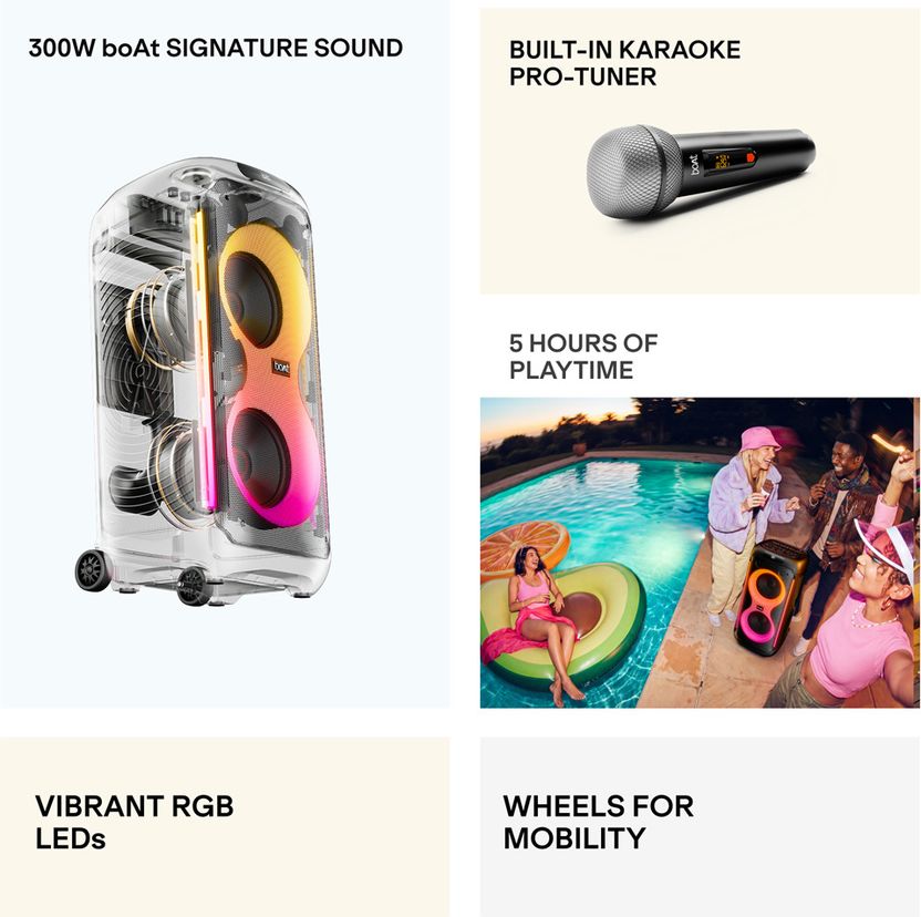 Buy boAt PartyPal 650 300W Bluetooth Tower Speaker - Image 2