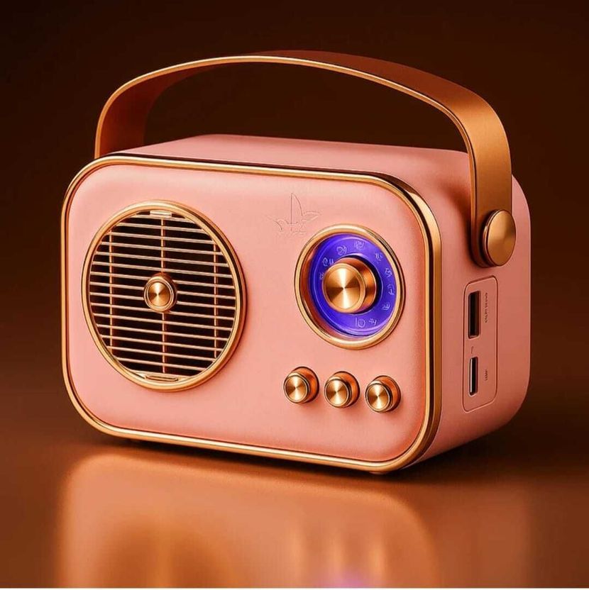 JAXTER Mini Retro Radio Bluetooth Speaker - Image 1