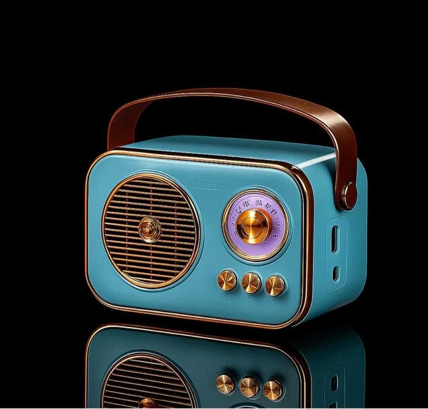 JAXTER Mini Retro Radio Bluetooth Speaker - Image 7