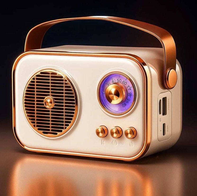 JAXTER Mini Retro Radio Bluetooth Speaker - Image 8