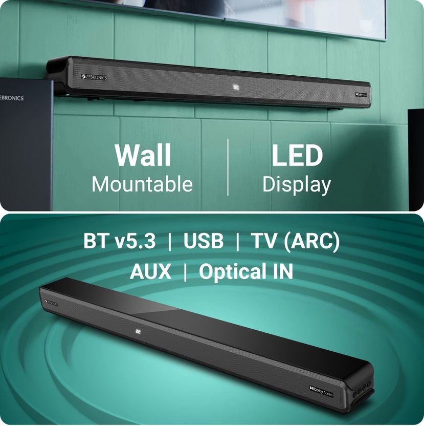 ZEBRONICS ZEB-SBSPK C12 625W Bluetooth Soundbar - Image 7