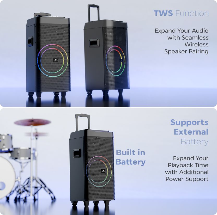 ZEBRONICS Party Fyre 900 RGB Wireless Speaker - Image 7
