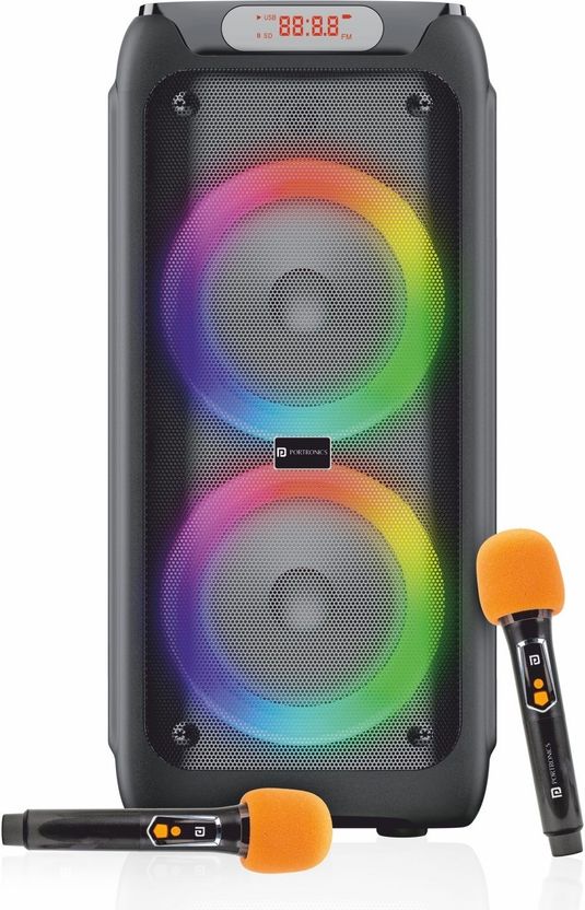 Portronics 150W Iron Beats 5 Party Speaker with Dual Wireless Kar...more - Image 1