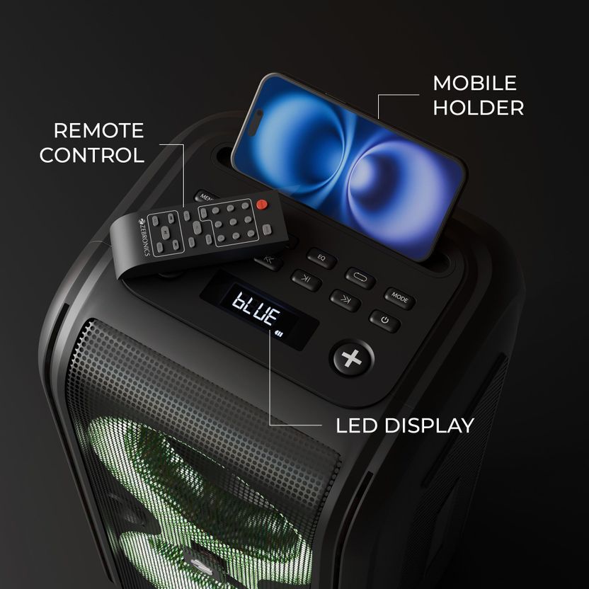 ZEBRONICS Party Fyre 90 Trolley Speaker - Image 7