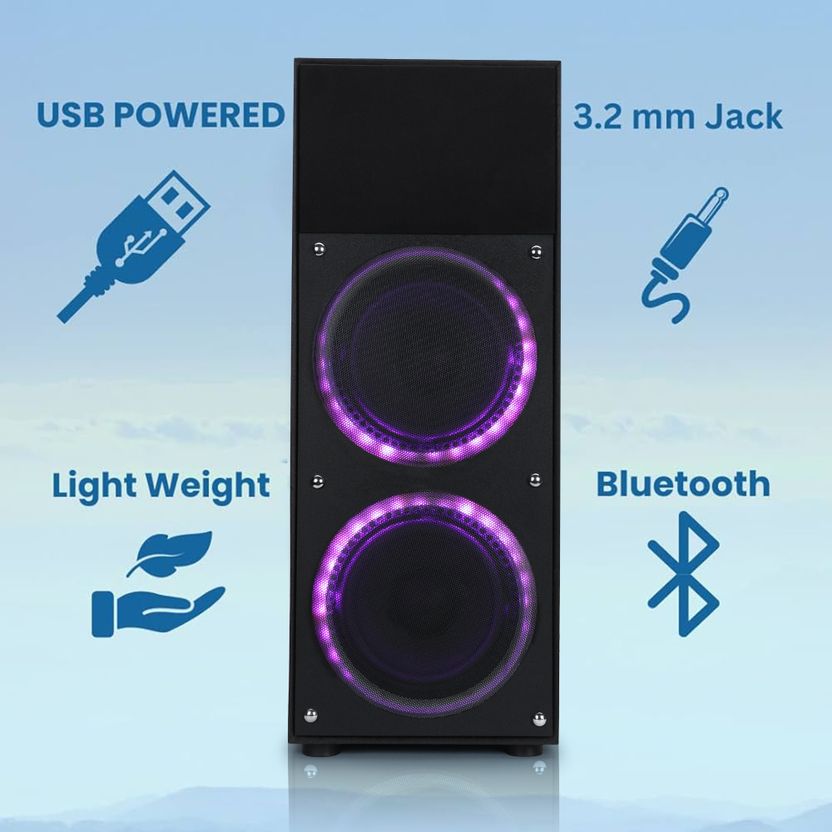 Bencley Black Diamond Bass Tube with Multi-color Lights - Image 3