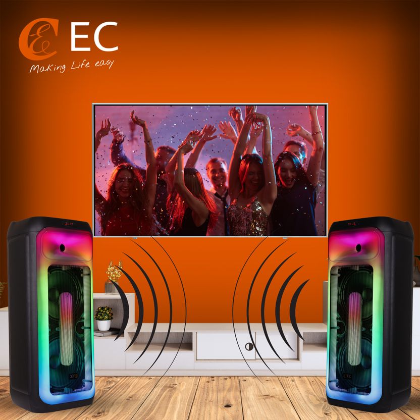 EC RHYTHM 80W Bluetooth Trolley Speaker - Image 3