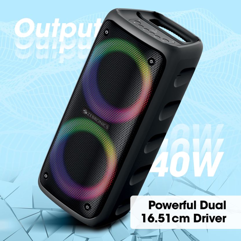ZEBRONICS Zeb-PSPK 15 40W Bluetooth Party Speaker - Image 3