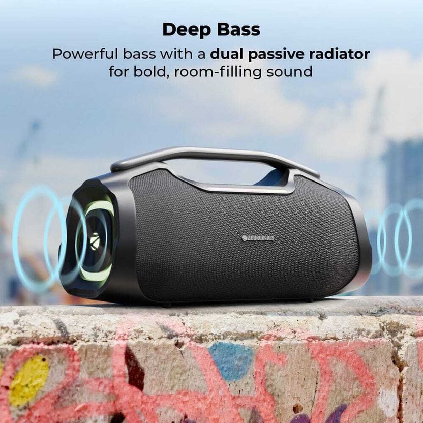 ZEBRONICS Zeb Sound Feast 450 50W Bluetooth Party Speaker Black - Image 5