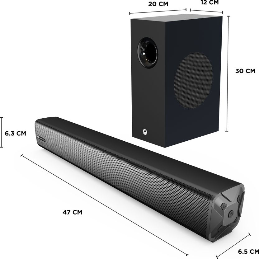 Motorola AmphisoundX Vibe 80W Bluetooth Speaker (Black, 2.1 Channel) - Image 10