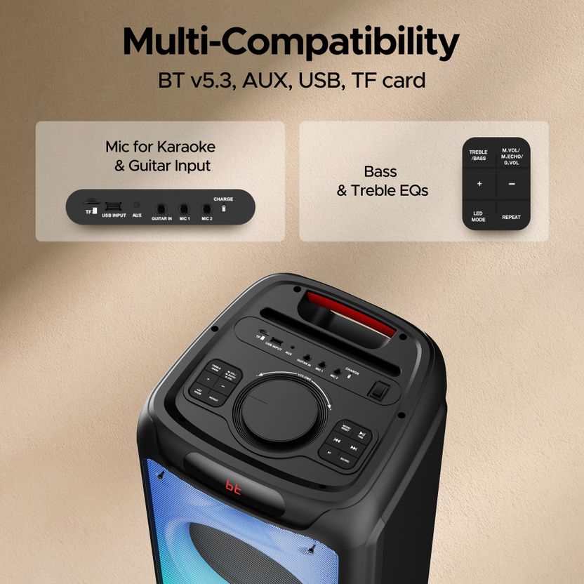 Buy boAt Partypal 390Playback 160W Bluetooth Tower Speaker - Image 8