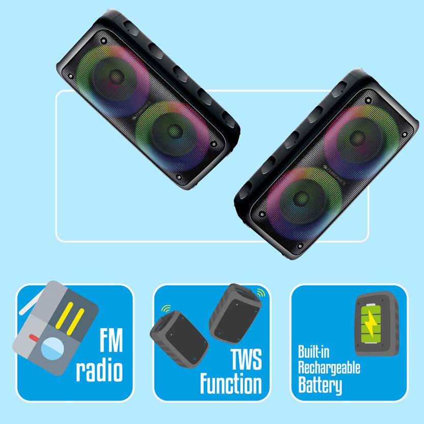ZEBRONICS Zeb-PSPK 15 40W Bluetooth Party Speaker - Image 7