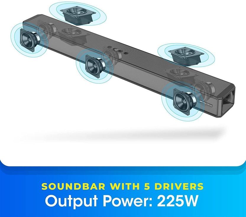ZEBRONICS Surround Dolby Atmos Soundbar with Subwoofer 525W Bluetooth - Image 2