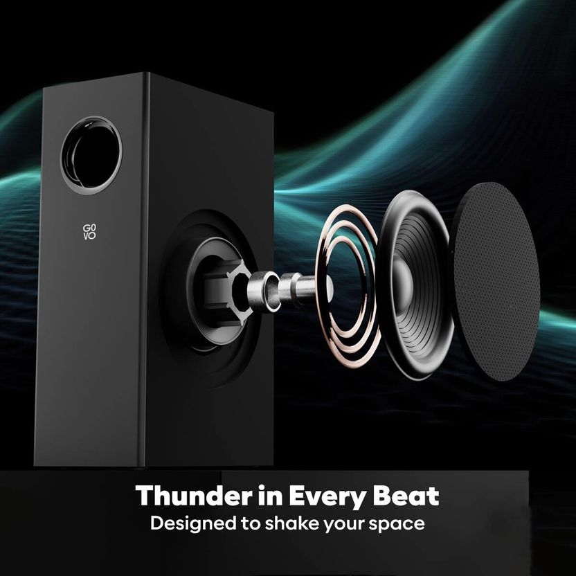 GOVO Gosurround 600 90W Bluetooth Soundbar (Silver) - Image 4