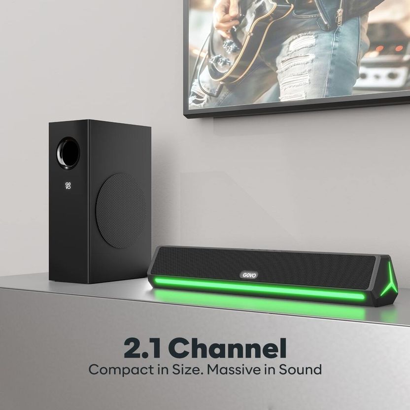 GOVO Gosurround 600 90W Bluetooth Soundbar (Silver) - Image 3
