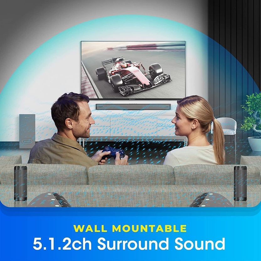 ZEBRONICS Surround Dolby Atmos Soundbar with Subwoofer 525W Bluetooth - Image 5