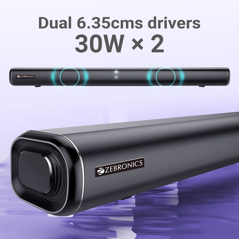 ZEBRONICS Juke Bar 4000 120W Bluetooth Soundbar Black - Image 4