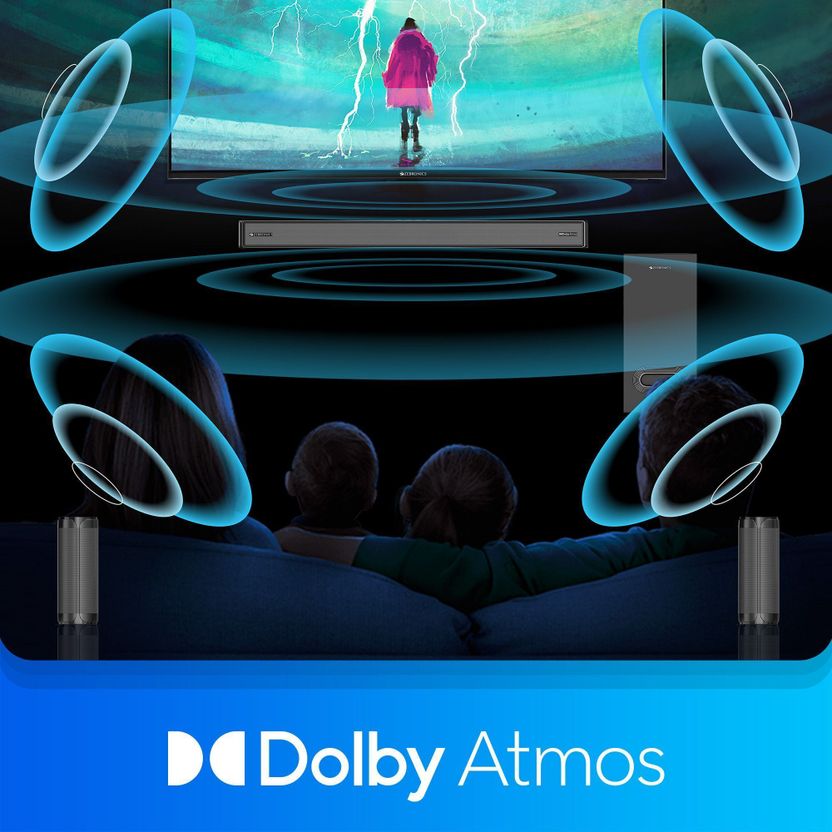 ZEBRONICS Surround Dolby Atmos Soundbar with Subwoofer 525W Bluetooth - Image 6