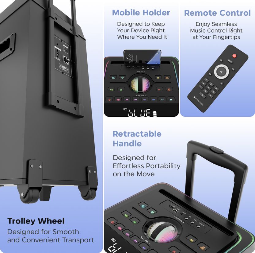 ZEBRONICS Party Fyre 900 RGB Wireless Speaker - Image 9