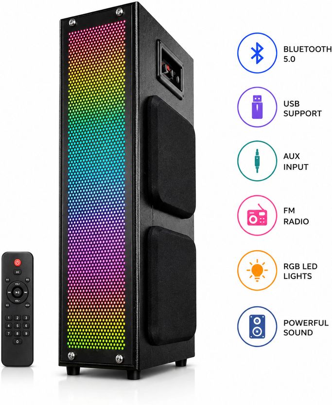 Bencley B2926 115W Bluetooth Tower Speaker Black - Image 1