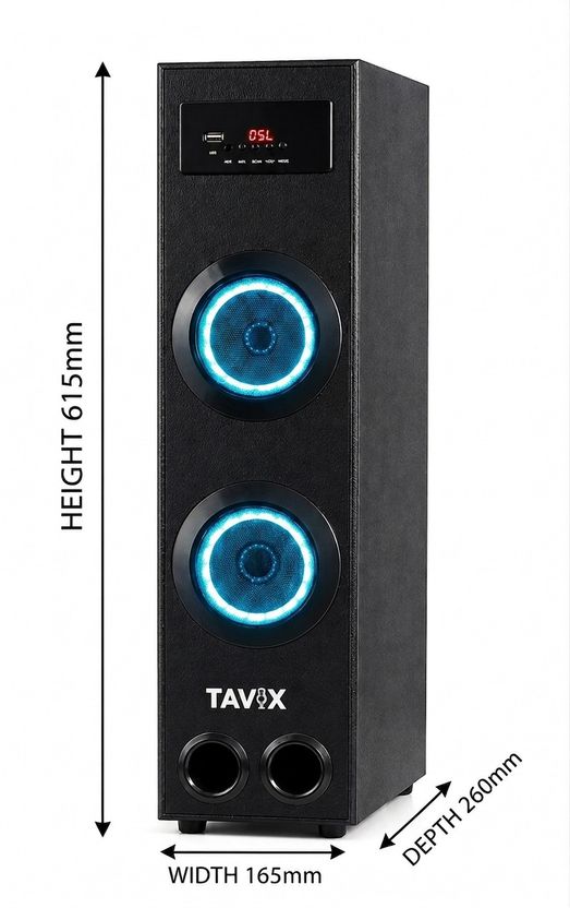 TAVIX DHOOM 120 W Bluetooth Tower Speaker (Black, 4.1 Channel) - Image 4