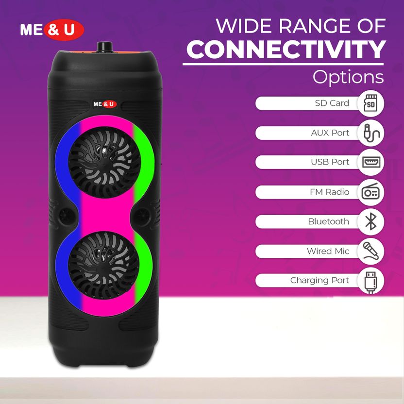 ME&U Infinity 10 Hours Bluetooth Karaoke Mic - Image 5