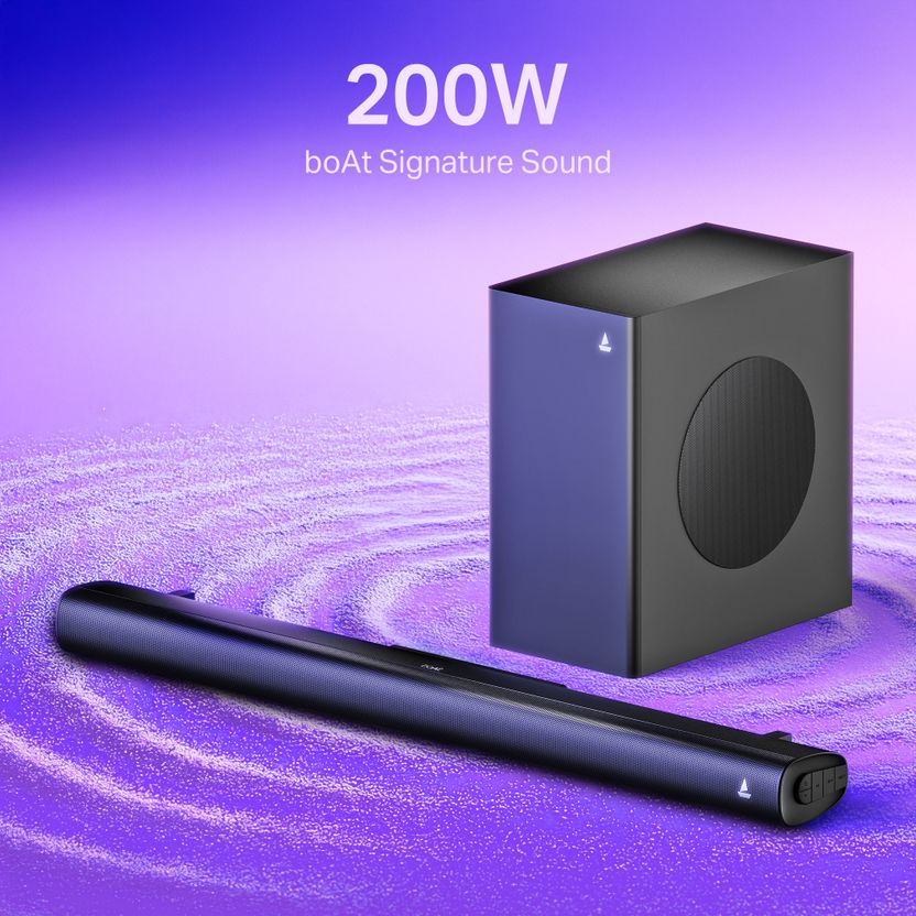 boAt Aavante 2.1 2000 200W Bluetooth Soundbar Black - Image 2