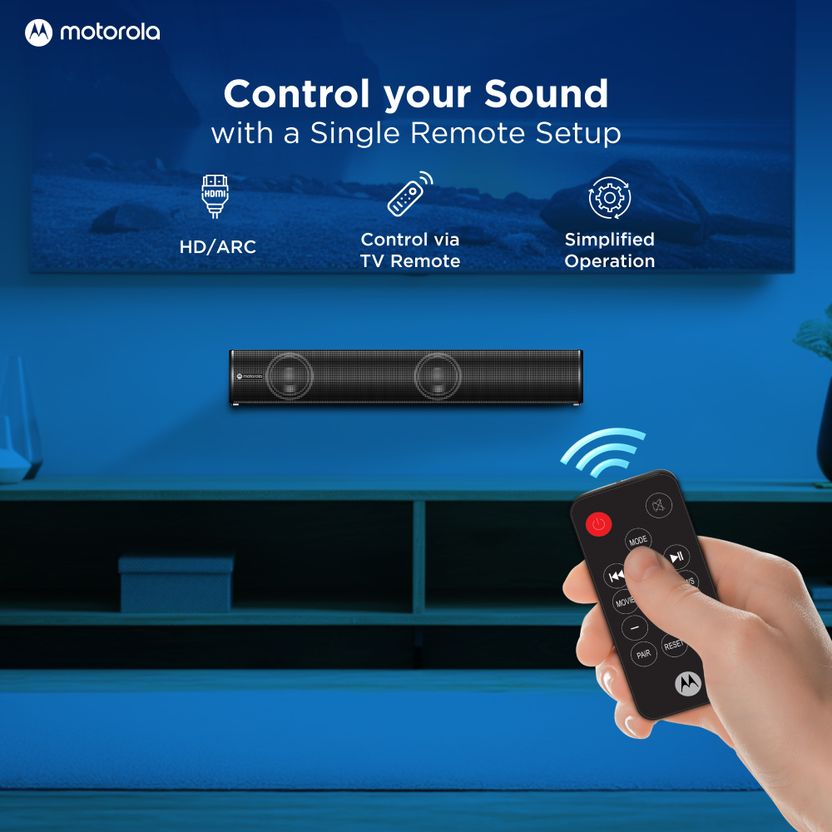 Motorola AmphisoundX Vibe 50W Bluetooth Speaker (Black, 2.1 Channel) - Image 7