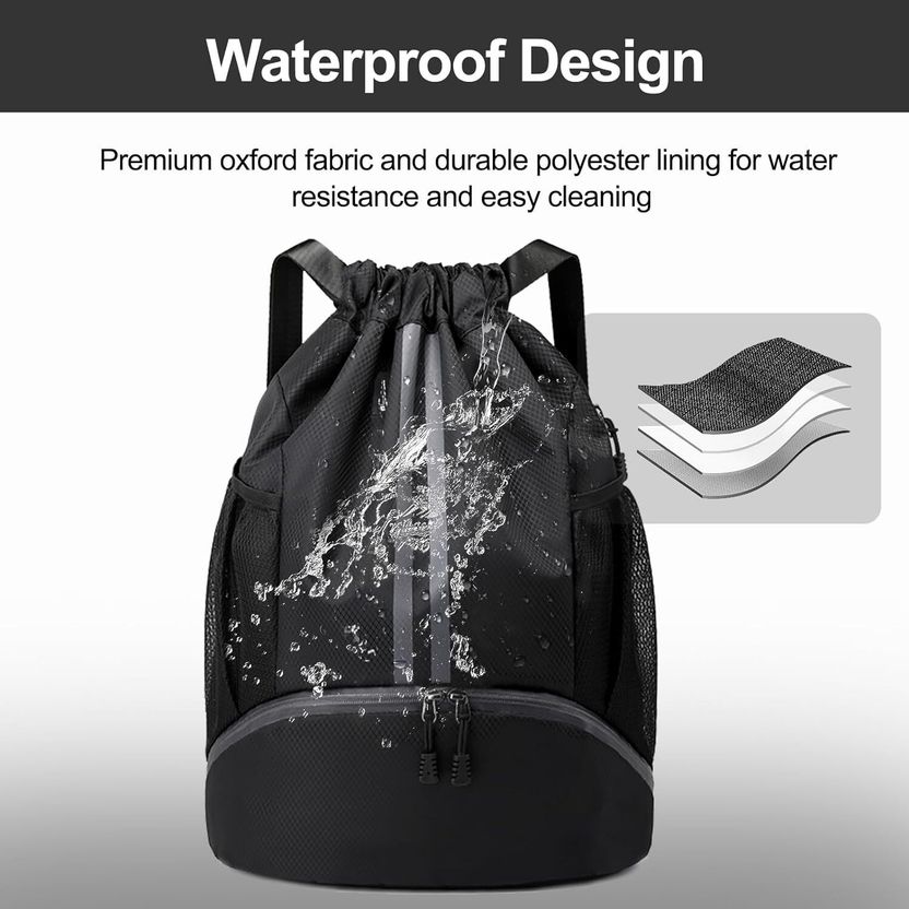 keycraze 22L Waterproof Drawstring Backpack - Image 2