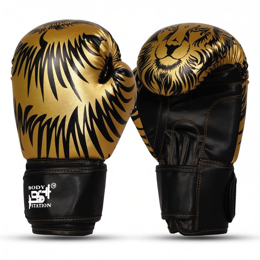 Bodystation Longlasting Faux Leather MMA Training Gloves - Image 1