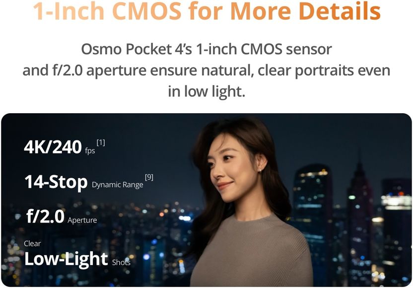 DJI Osmo Pocket 4 Standard Combo Sports and Action Camera - Image 3