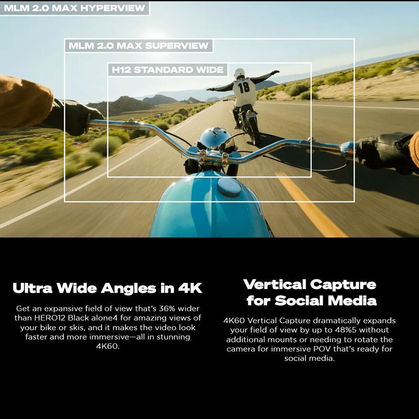GoPro HERO12 Dual LCD Screens 5.3K60 UltraHD Video - Image 6